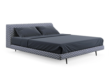 WARMOVER - Fabric double bed with upholstered headboard by Liu Jo Living Collection - view 2